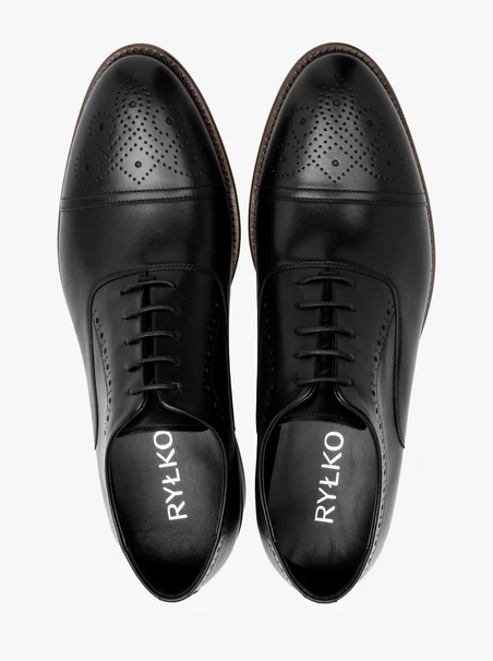 Schwarze Brogues für Männer