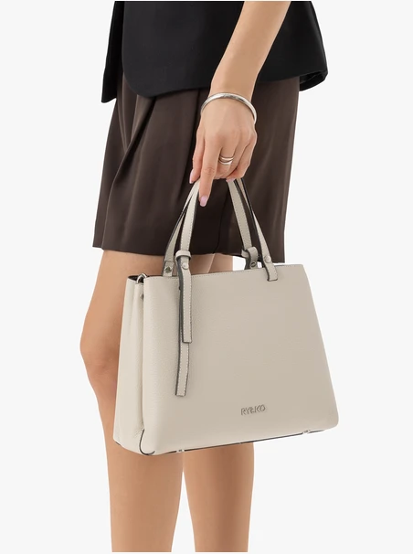 Elegant cream women's handbag