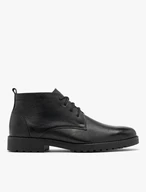 Schwarze Herrenstiefel aus Vollnarbenleder