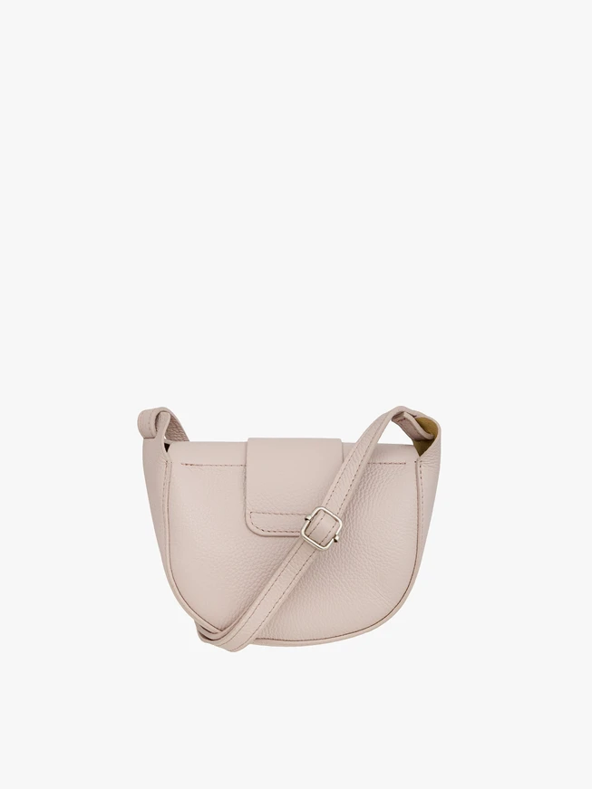 Handtasche aus hellrosa Vollnarbenleder