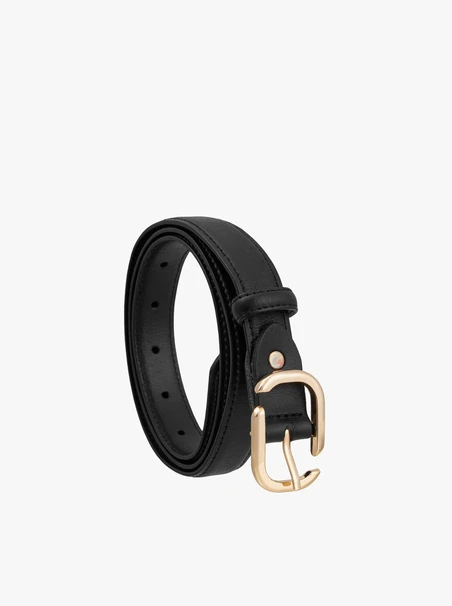 Black women’s leather belt