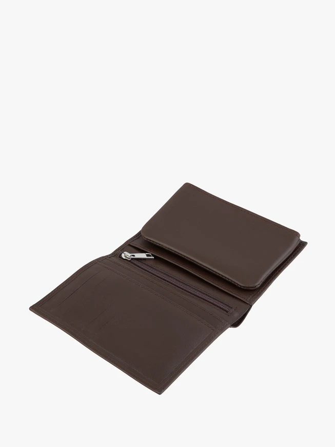 Portemonnaie aus braunem Leder