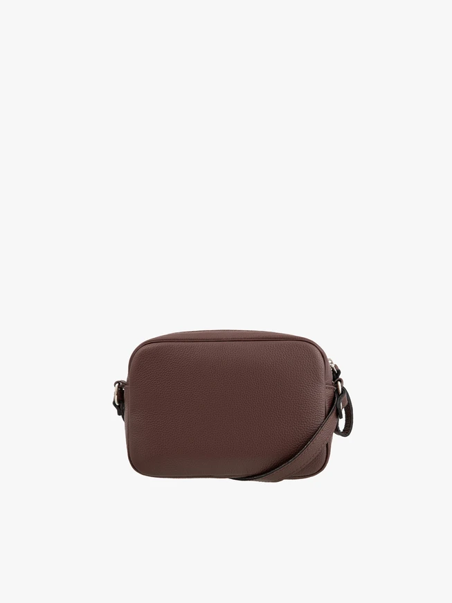 Kleine braune Handtasche mit Quaste