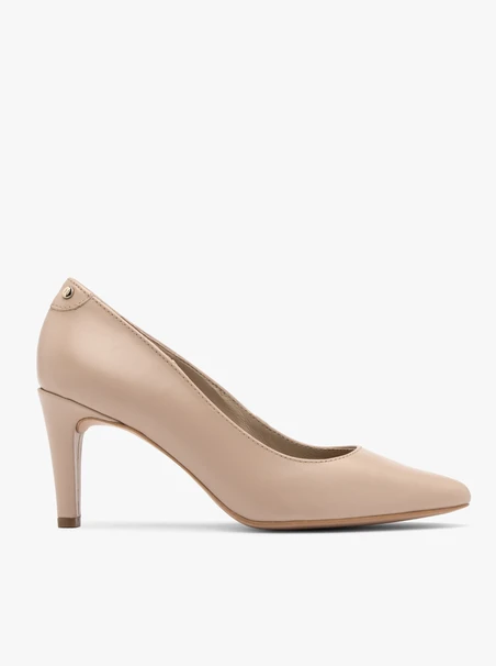 Beige stiletto pumps