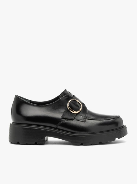 Black slip-on women’s shoes