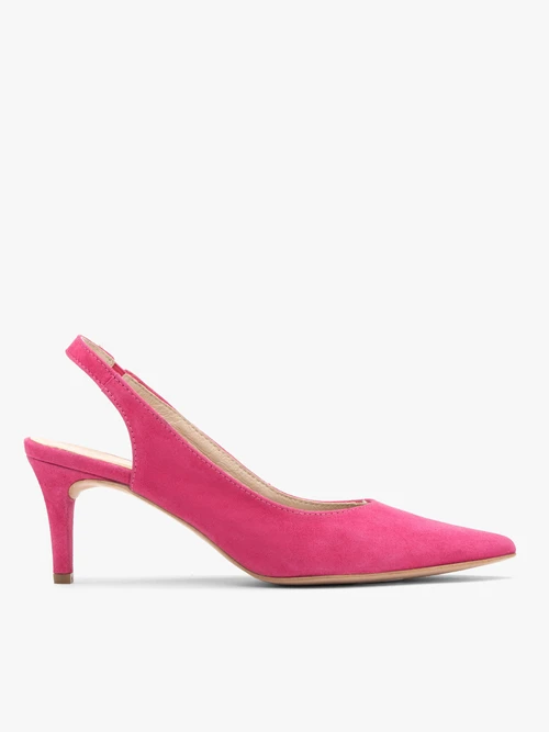 Czółenka typu slingback w kolorze fuksji