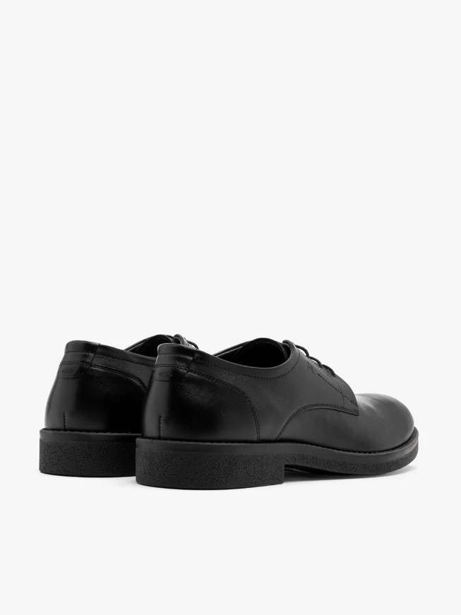 Black lace-up men’s shoes
