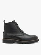 Men’s black leather boots