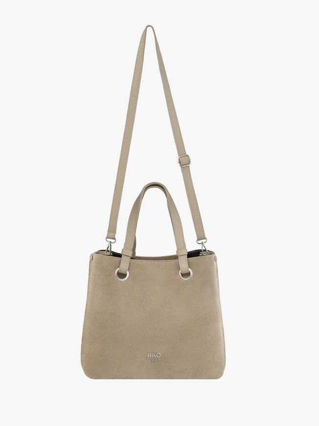 Beige große Handtasche