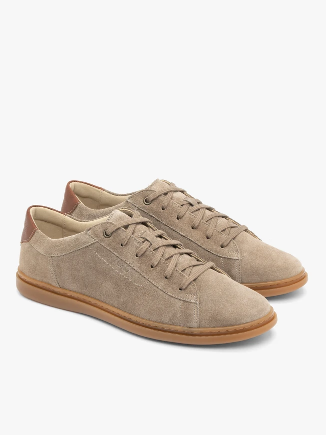 Gray-Brown Lace-Up Men’s Shoes