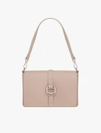 Handtasche aus dunkelrosa Vollnarbenleder