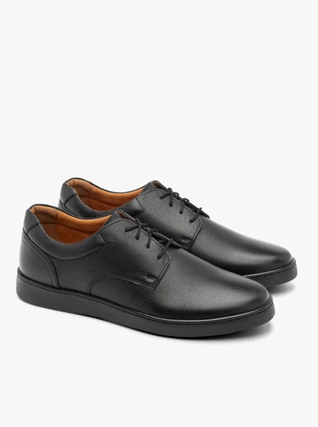 Schwarze Freizeit-Halbschuhe für Männer