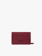Small burgundy handbag