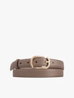 Brown leather belt
