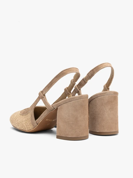 Beige Ryłko heels