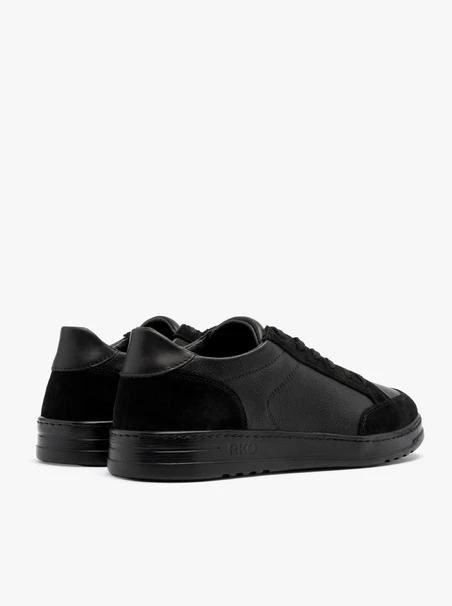 Herren-Sportschuhe aus Vollnarbenleder und Velours
