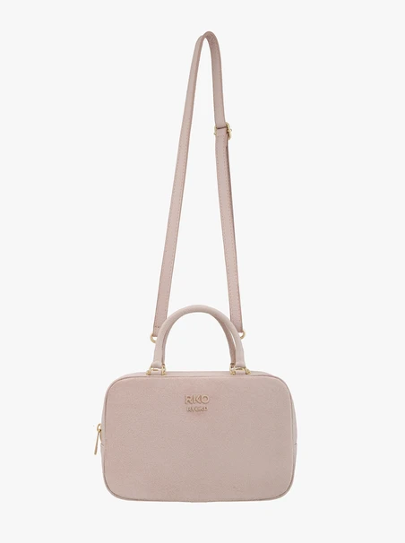 Jasnoróżowa torebka bowling bag