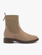 Beige suede women’s Chelsea boots