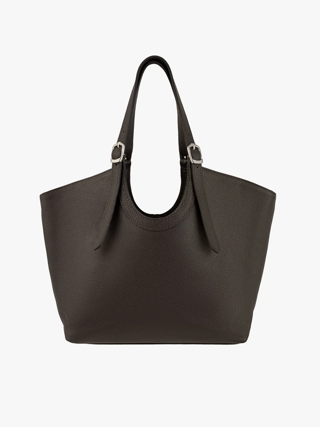 Braune große Shopper-Tasche