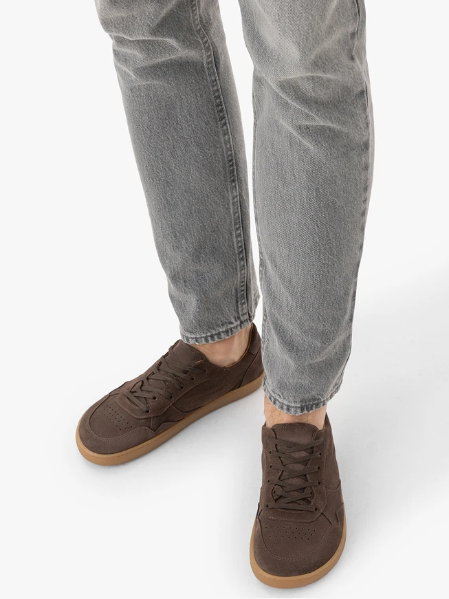 Braune Herren Barfuß Halbschuhe