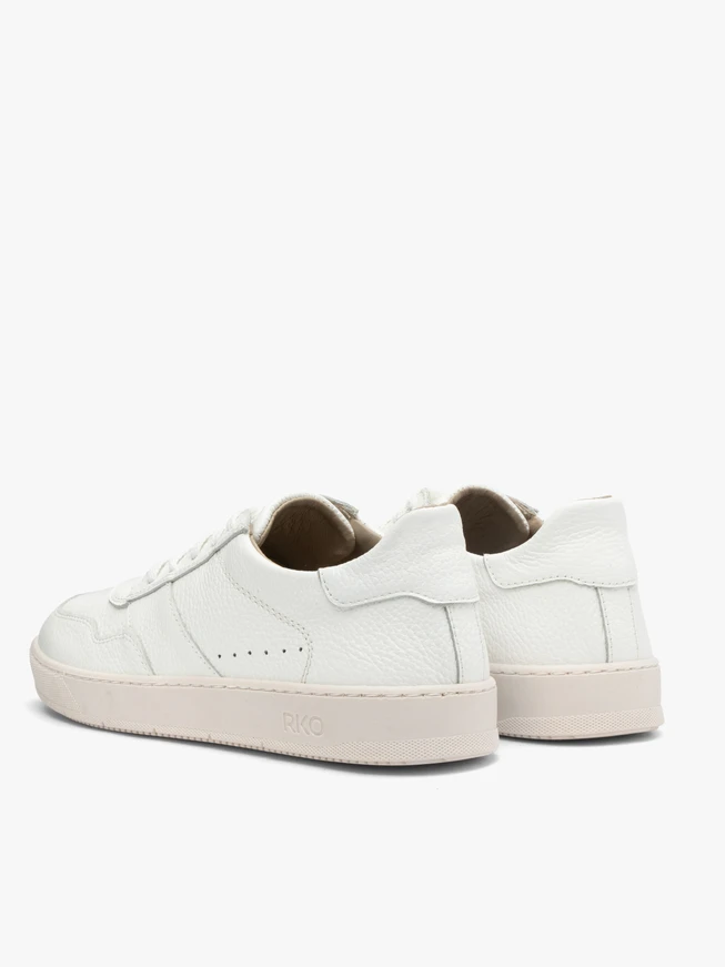 Weiße Herren-Halbschuhe im Sport-Stil