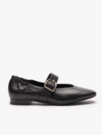 Schwarze Mary Jane Ballerinas