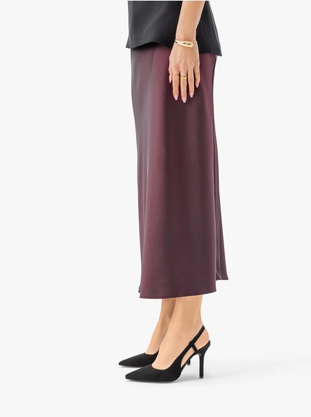 Schwarze Stiletto-Pumps ohne Absatz