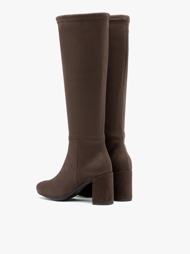 Women’s dark brown boots – wide shaft