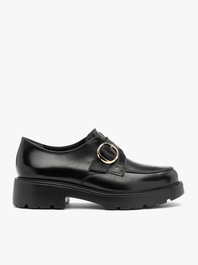 Black slip-on women’s shoes