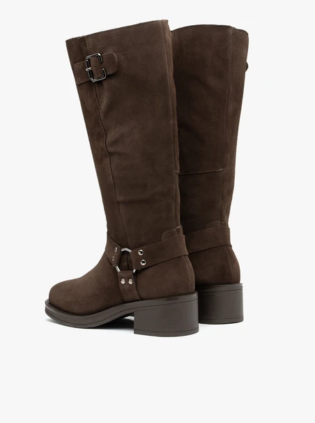 Dark Brown Women’s Biker Boots