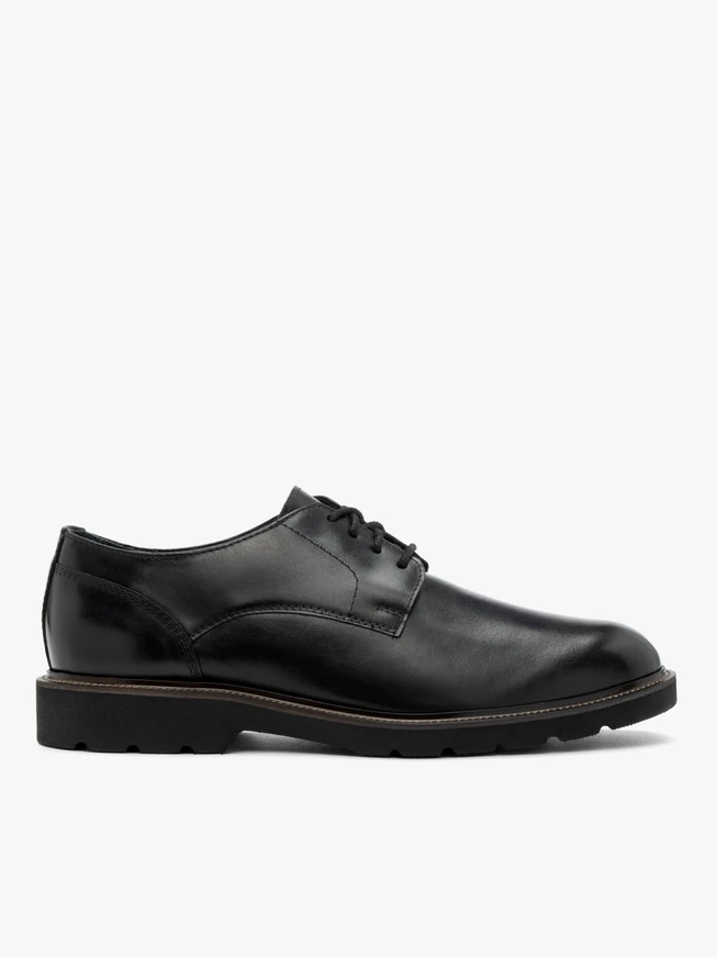 Black classic men’s lace-up shoes