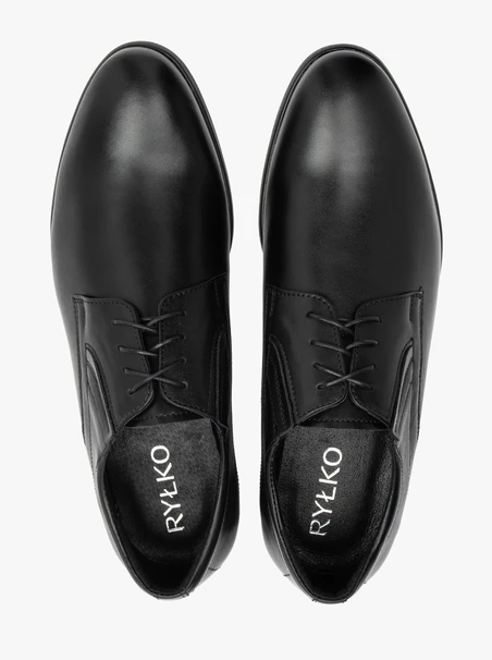 Schwarze Schnürhalbschuhe für Männer