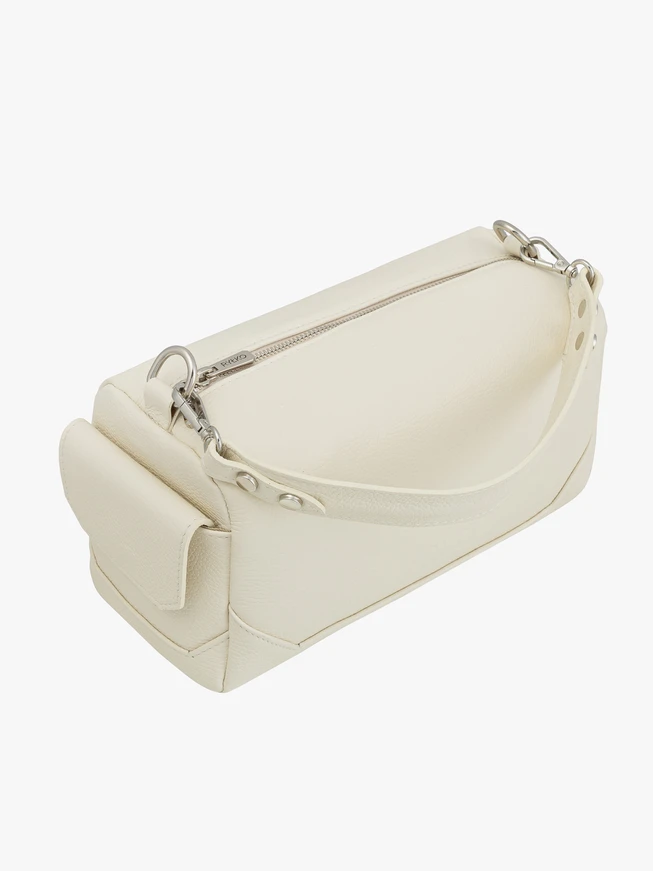 Cremefarbene Boxbag