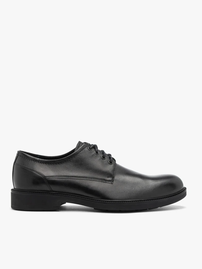 Men’s classic black lace-up shoes leather