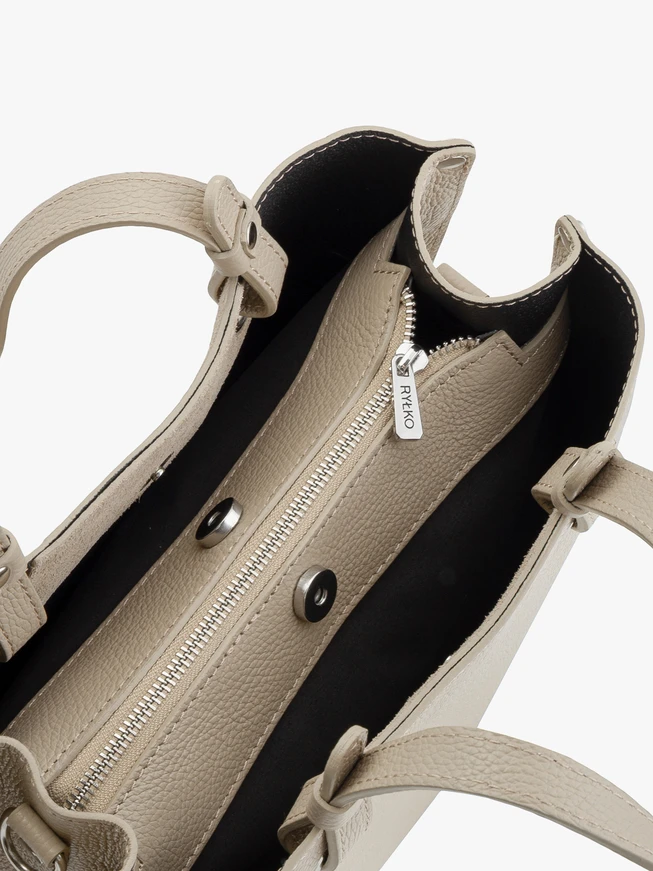 Beige große Handtasche