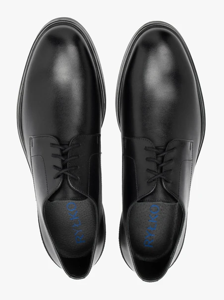Schwarze Schnürhalbschuhe für Männer