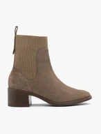 Light brown suede Chelsea boots
