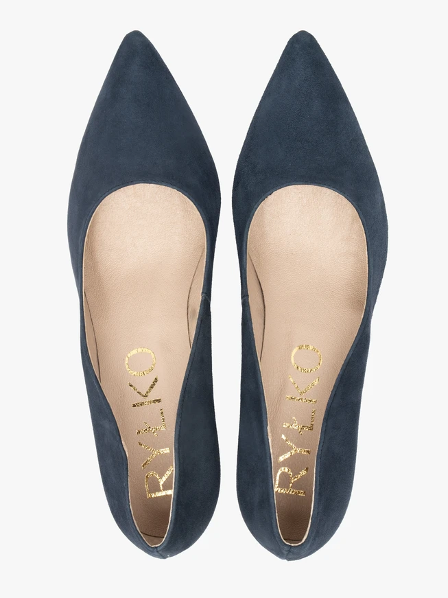 Marineblaue Stiletto-Pumps