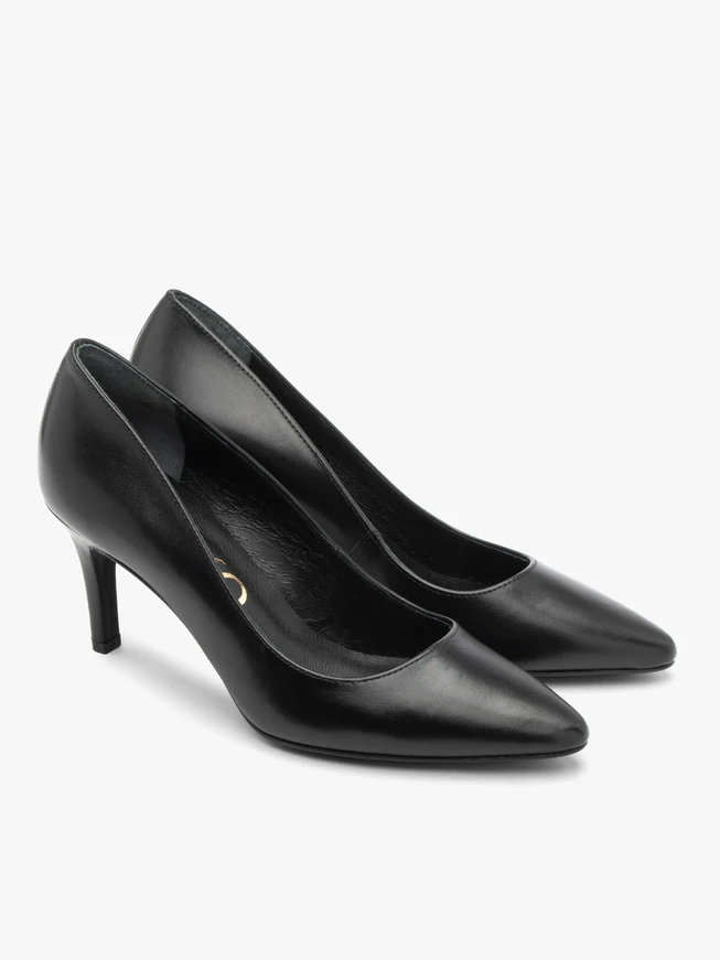 Classic black stiletto pumps
