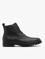 Schwarze Herrenstiefel auf leichter Traktorsohle