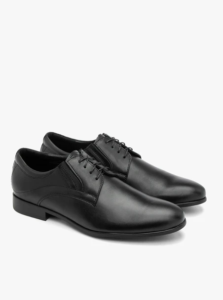 Schwarze Schnürhalbschuhe für Männer