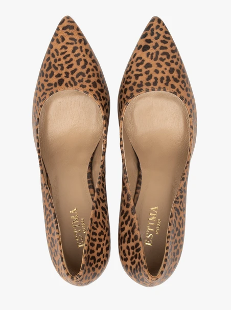 Pumps mit Leopardenmuster und hohem Stilettoabsatz