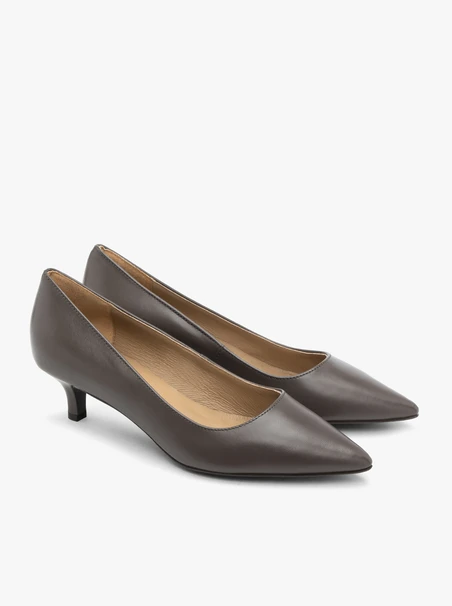 Grey Women’s Pumps Kitten Heels
