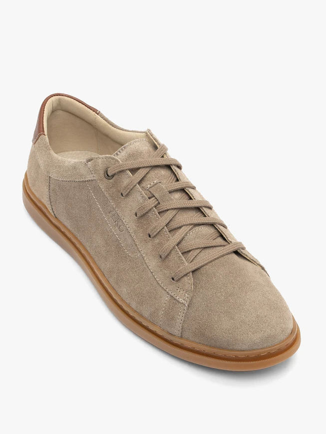 Gray-Brown Lace-Up Men’s Shoes