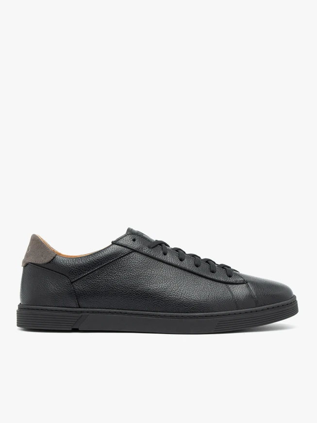Schwarze Sportschuhe mit grauen Elementen