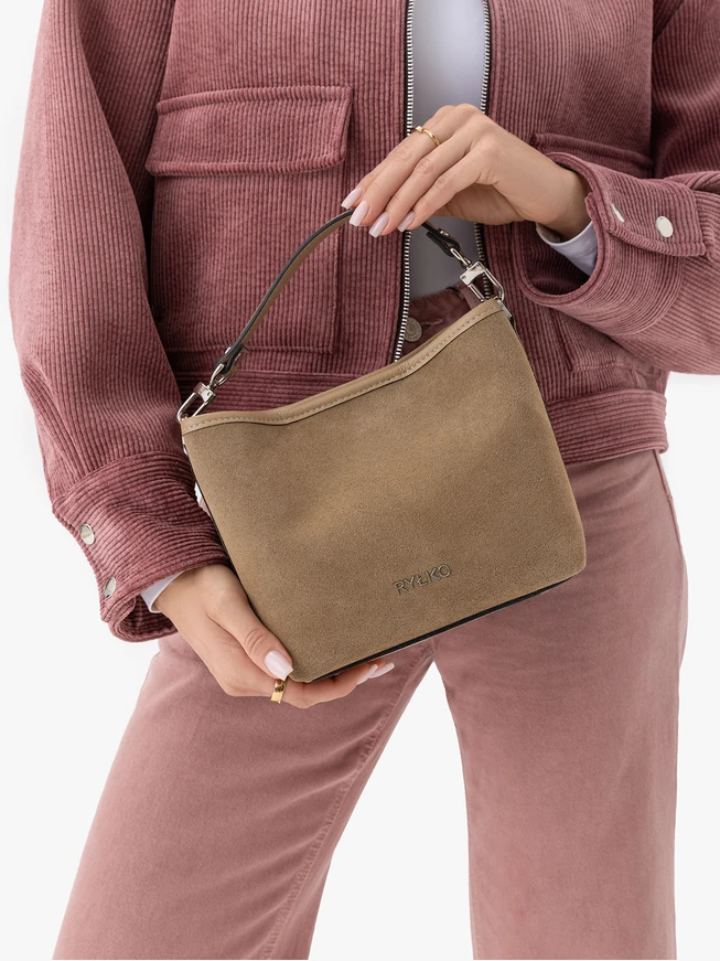 Beige Leather Handbag