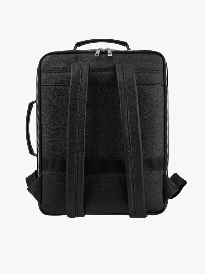 Men's black backpack bag