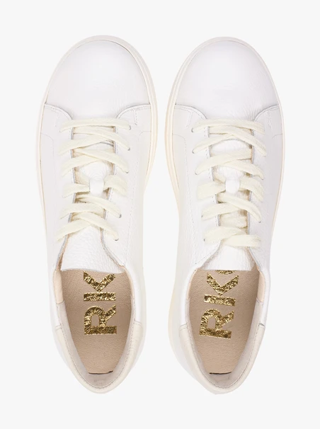 White leather women’s sneakers