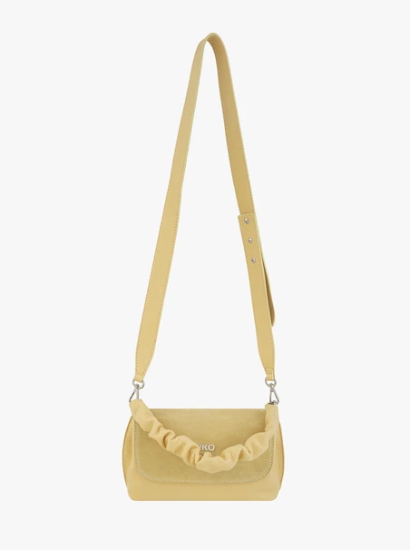 Jasnożółta torebka flap bag