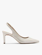 Perlen-Stiletto-Pumps mit offenem Absatz